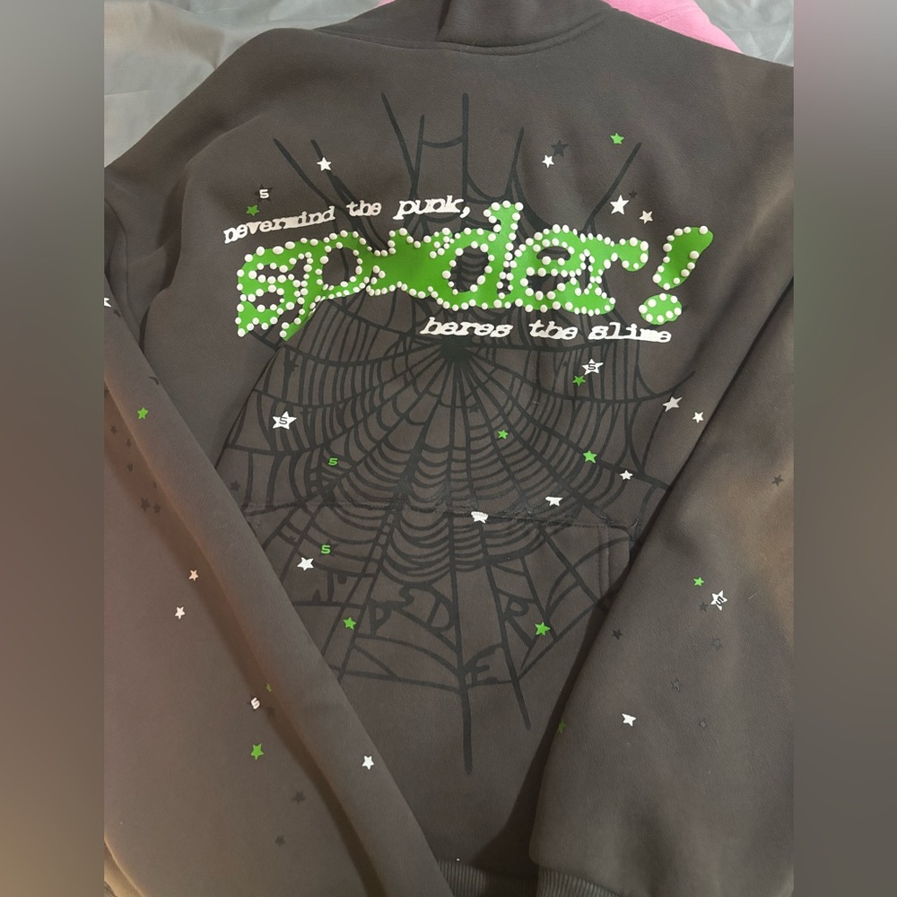 Spider Graphic Black Sweater